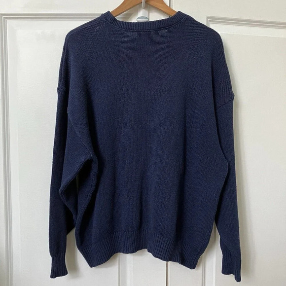 Vintage Parkhurst Northern Reflections Blue Tree Knit Sweater - Picture 4 of 6